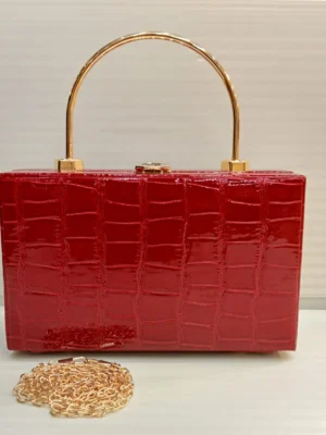 Croc Red Clutch