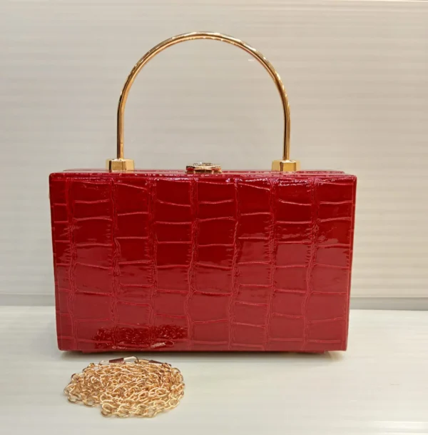 Croc Red Clutch