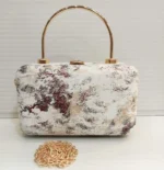 Pale Petal Box Clutch