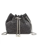 Dazzling Diva Crystals Stone Bucket Bag